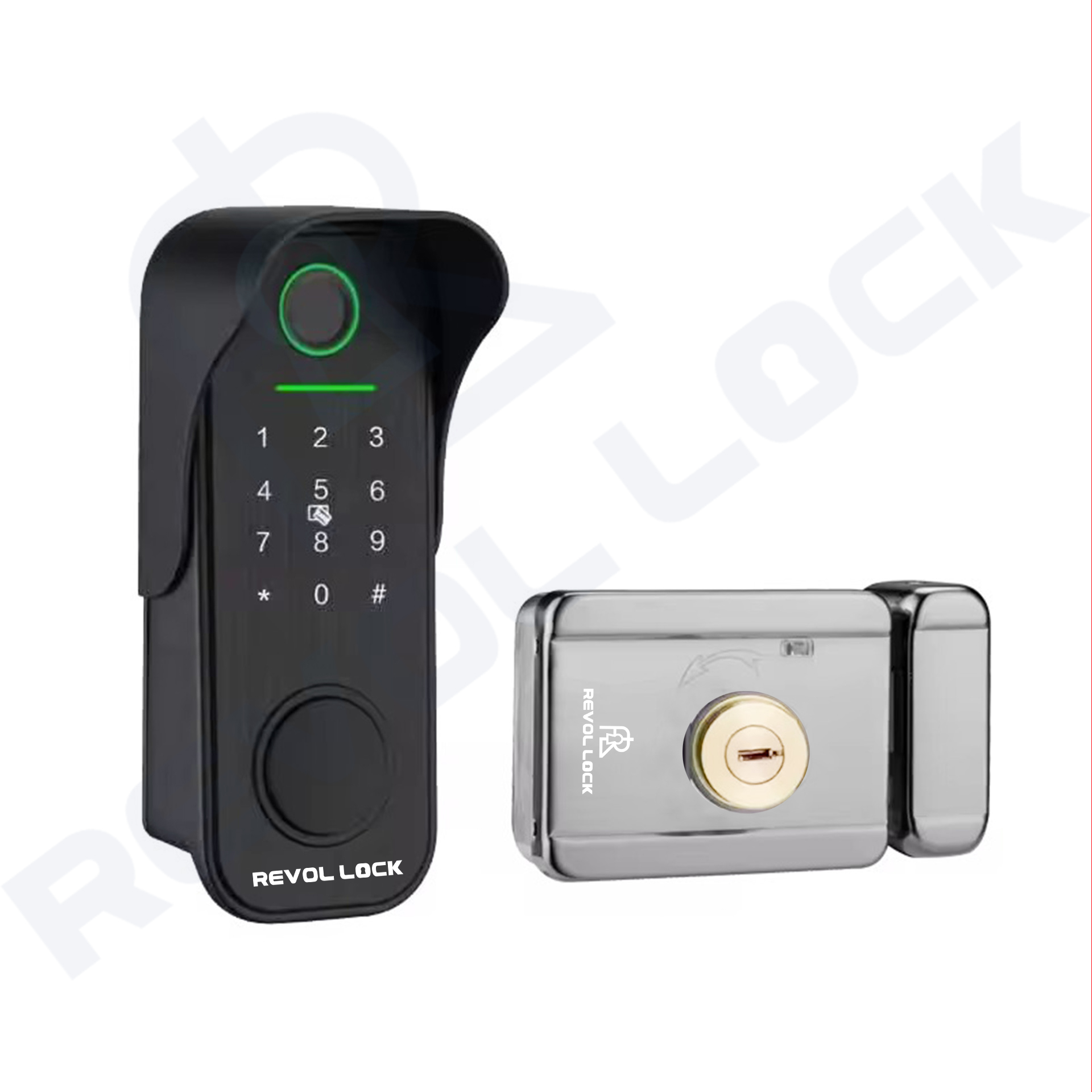 Khóa vân tay dùng pin một chiều loại chìa RV-FB06